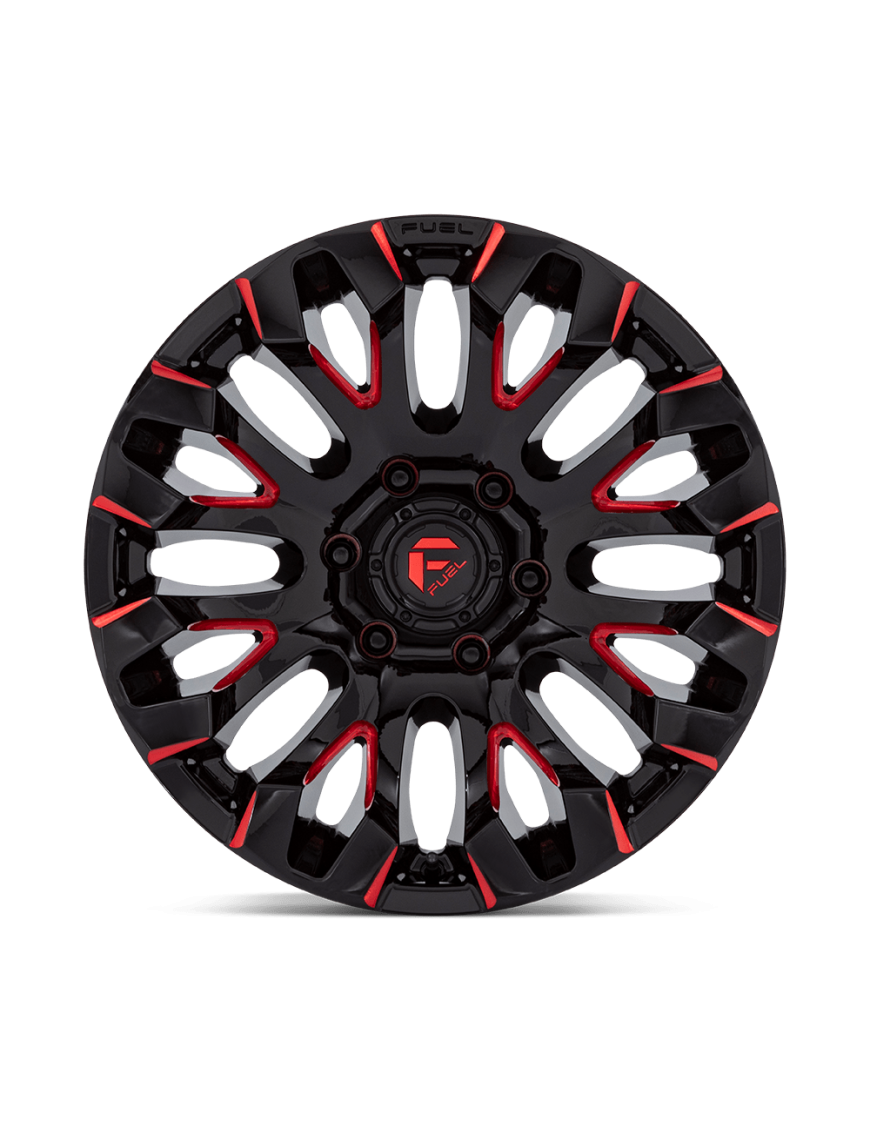 Felga aluminiowa D829 Quake Gloss Black Milled RED Tint Fuel - ujęcie 3