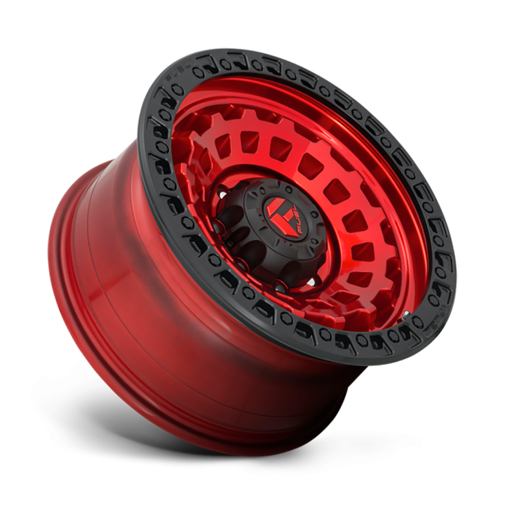Felga aluminiowa D632 Zephyr Candy RED Black Bead Ring Fuel - ujęcie 2