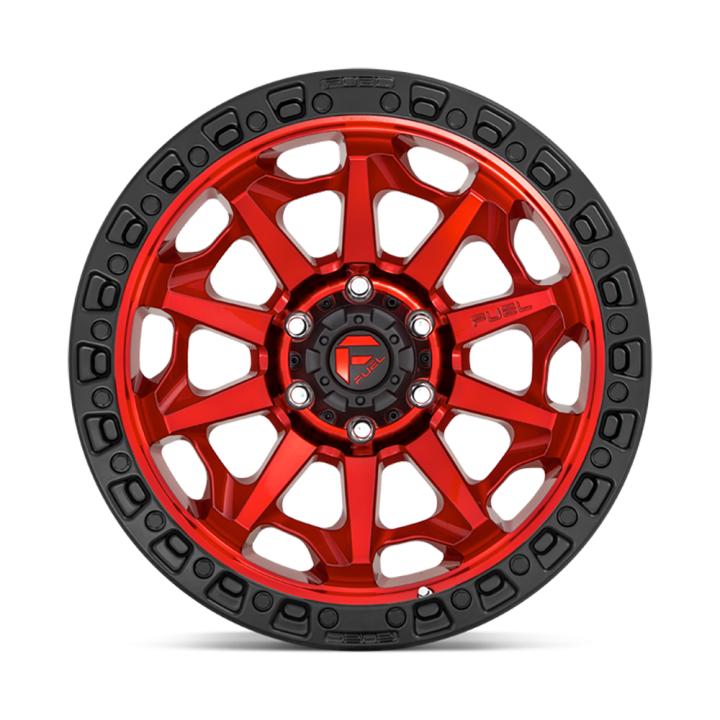 Felga aluminiowa D695 Covert Candy RED Black Bead Ring Fuel - ujęcie 3