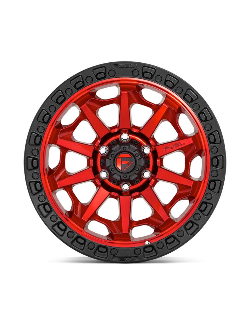 Felga aluminiowa D695 Covert Candy RED Black Bead Ring Fuel - ujęcie 3
