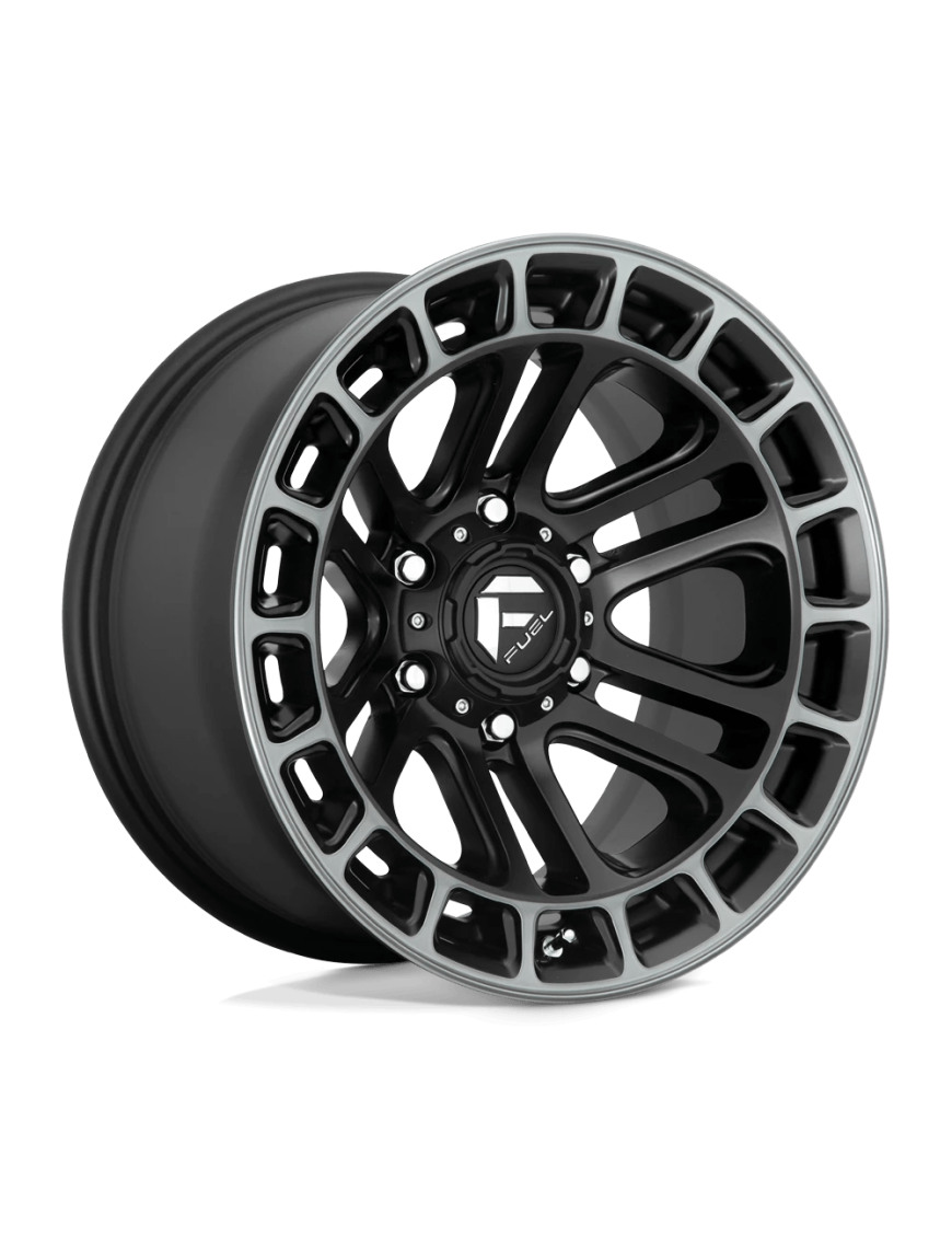 Felga aluminiowa D720 Heater Matte Black Double Dark Tint Machined Fuel