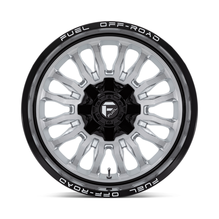 Felga aluminiowa D798 ARC Silver Brushed Face W/ Milled Black LIP Fuel - ujęcie 3