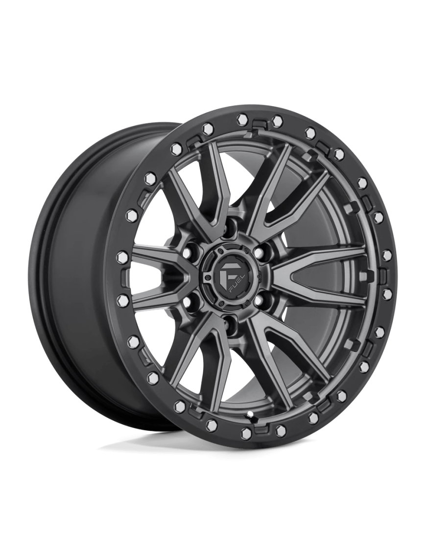 Felga aluminiowa D680 Rebel Matte GUN Metal Black Bead Ring Fuel