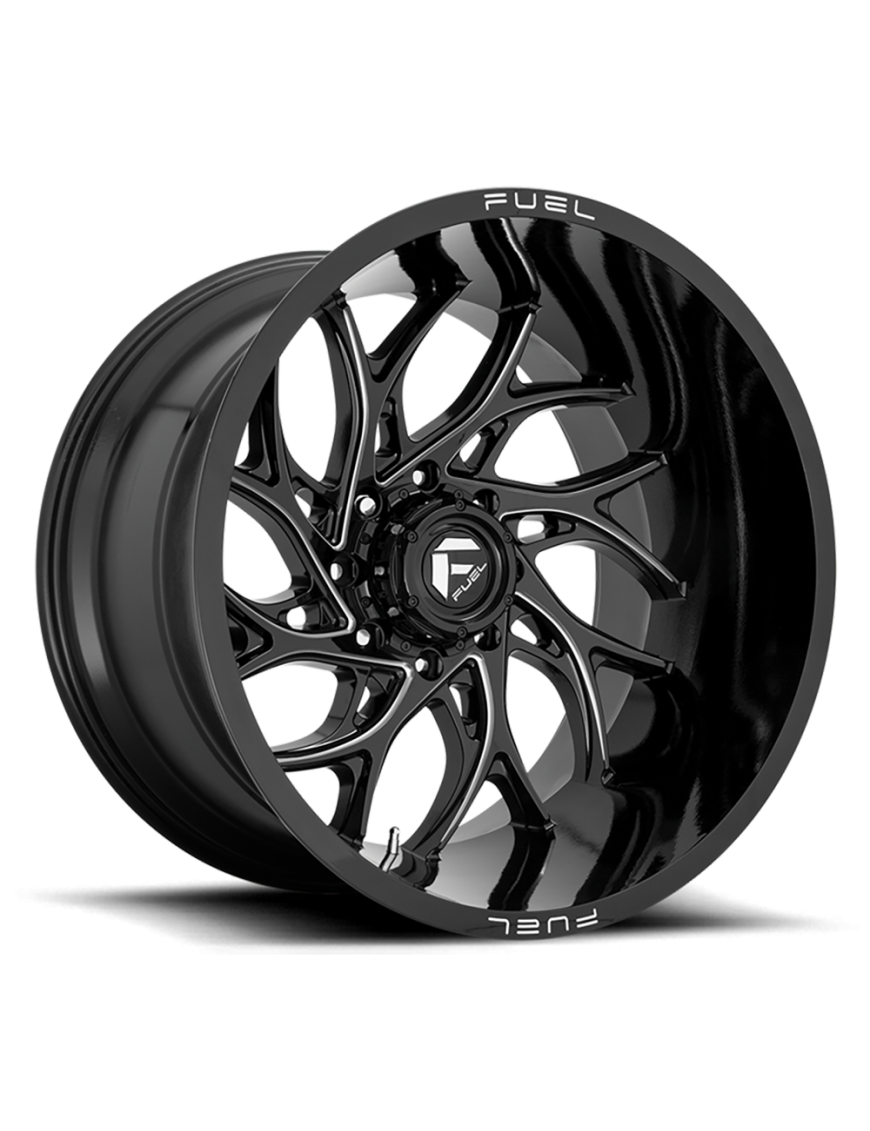 Felga aluminiowa D741 Runner Gloss Black Milled Fuel
