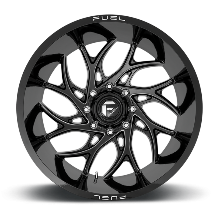 Felga aluminiowa D741 Runner Gloss Black Milled Fuel - ujęcie 3