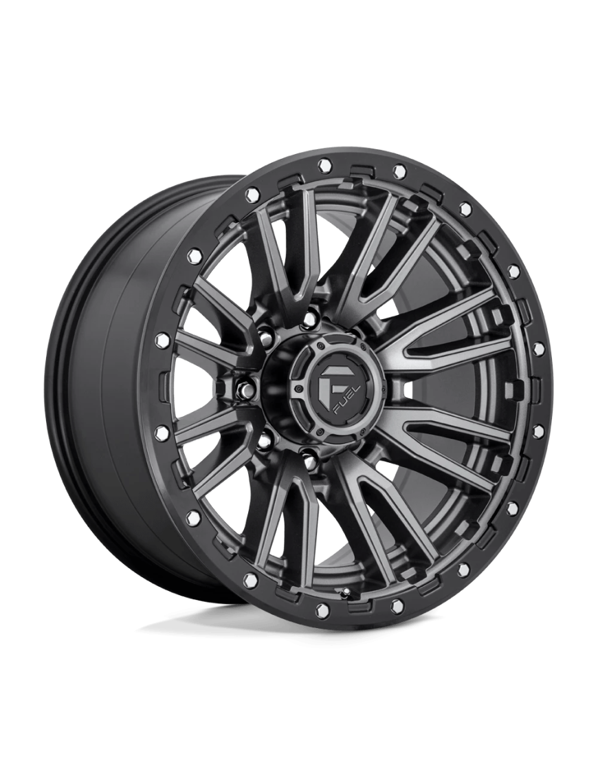 Felga aluminiowa D680 Rebel Matte GUN Metal Black Bead Ring Fuel
