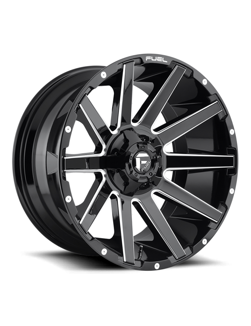 Felga aluminiowa D615 Contra Gloss Black Milled Fuel