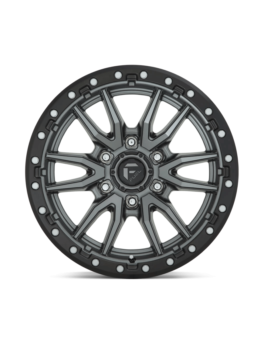 Felga aluminiowa D680 Rebel Matte GUN Metal Black Bead Ring Fuel - ujęcie 3