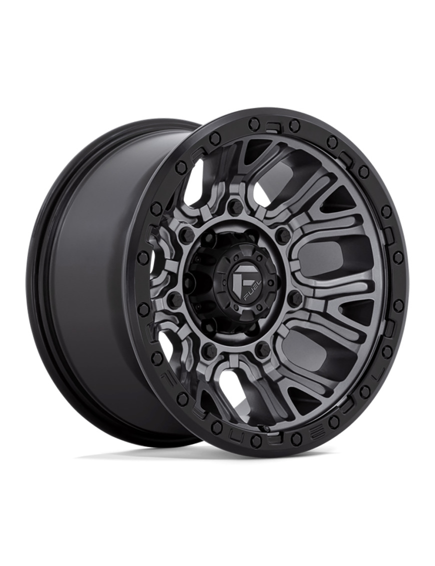 Felga aluminiowa D825 Traction Matte Gunmetal W/ Black Ring Fuel