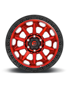 Felga aluminiowa D695 Covert Candy RED Black Bead Ring Fuel - ujęcie 3