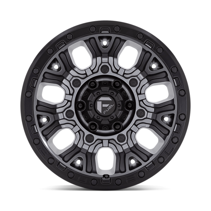 Felga aluminiowa D825 Traction Matte Gunmetal W/ Black Ring Fuel - ujęcie 3