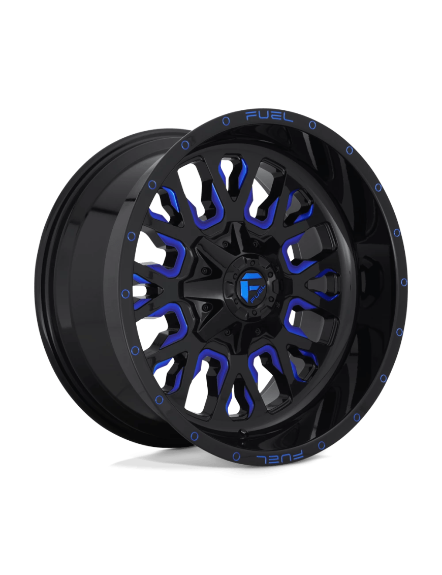 Felga aluminiowa D645 Stroke Gloss Black Blue Tinted Clear Fuel