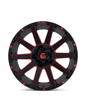 Felga aluminiowa D643 Contra Gloss Black RED Tinted Clear Fuel - ujęcie 3