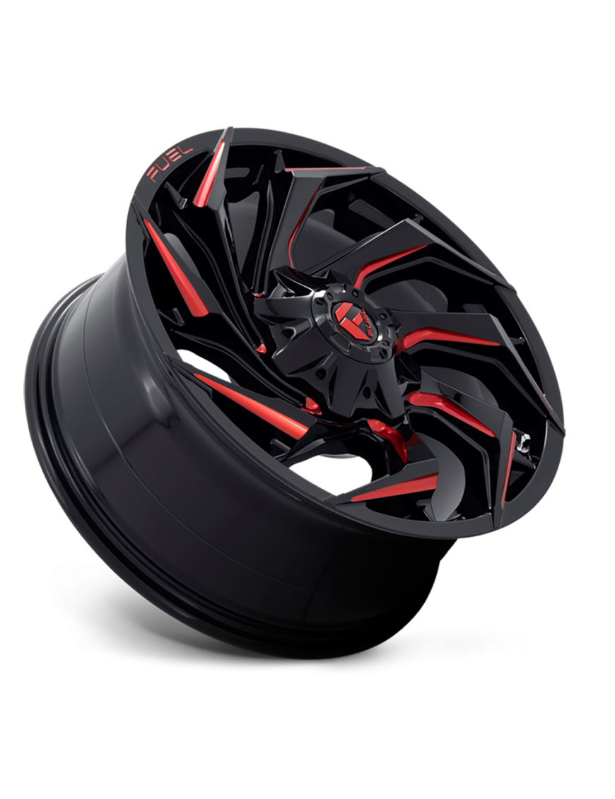 Felga aluminiowa D755 Reaction Gloss Black Milled W/ RED Tint Fuel - ujęcie 2
