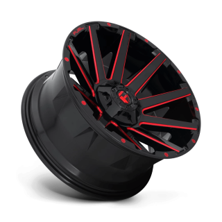 Felga aluminiowa D643 Contra Gloss Black RED Tinted Clear Fuel - ujęcie 2