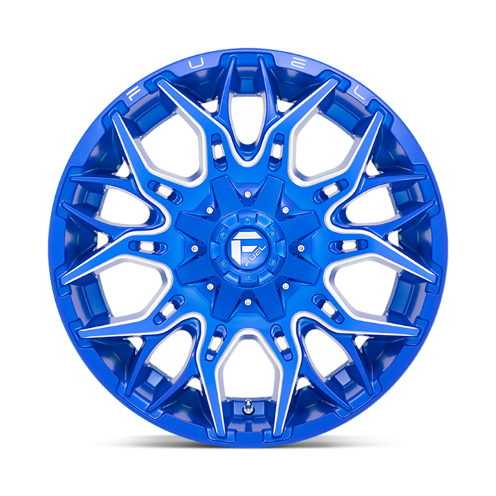 Felga aluminiowa D770 Twitch Anodized Blue Milled Fuel - ujęcie 3