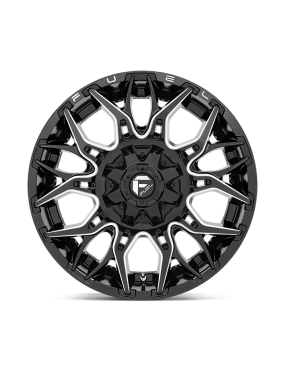 Felga aluminiowa D769 Twitch Glossy Black Milled Fuel - ujęcie 3