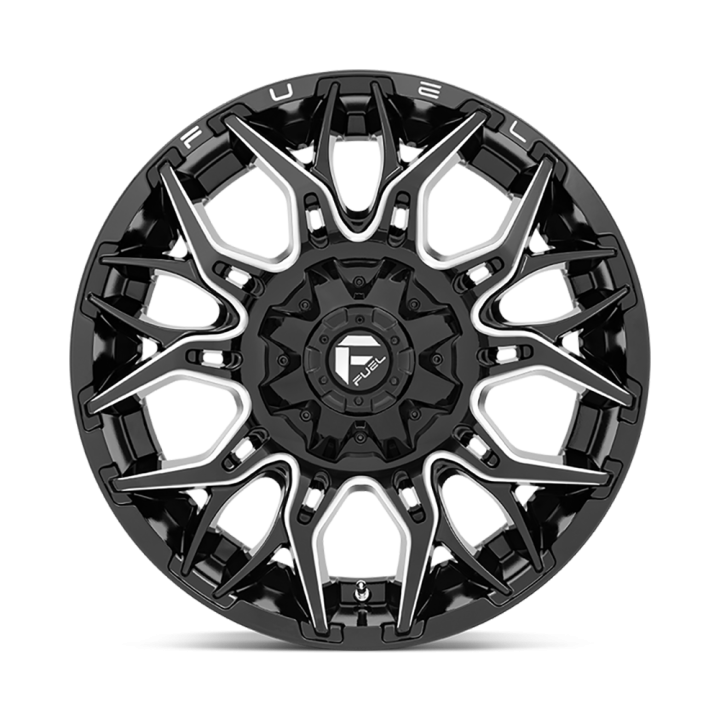 Felga aluminiowa D769 Twitch Glossy Black Milled Fuel - ujęcie 3
