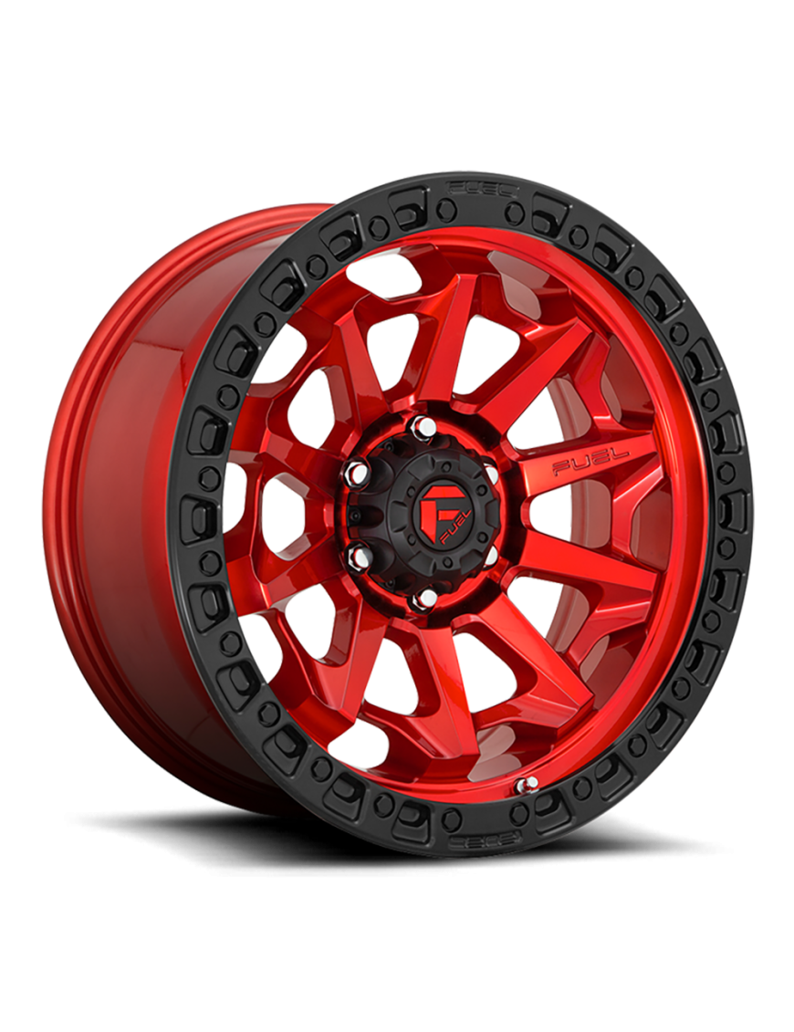 Felga aluminiowa D695 Covert Candy RED Black Bead Ring Fuel