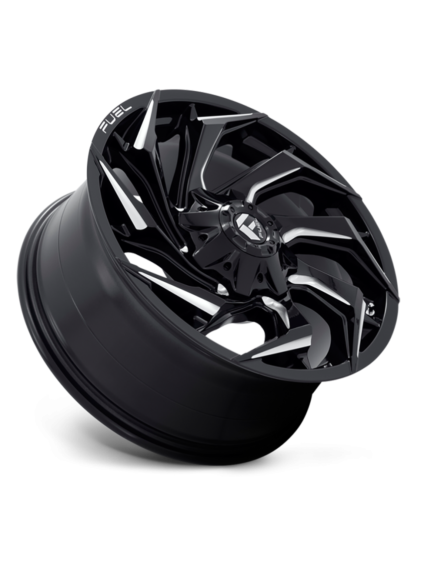 Felga aluminiowa D753 Reaction Gloss Black Milled Fuel - ujęcie 2 Felga aluminiowa D753 Reaction Gloss Black Milled Fuel - ujęcie 2