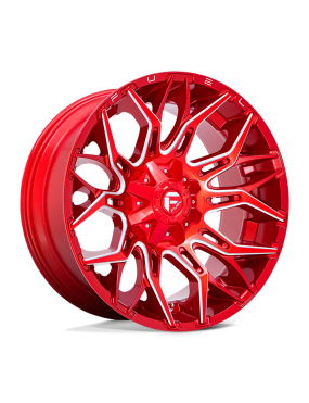 Felga aluminiowa D771 Twitch Candy RED Milled Fuel