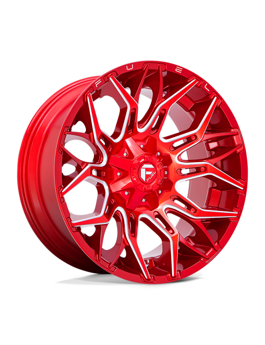 Felga aluminiowa D771 Twitch Candy RED Milled Fuel