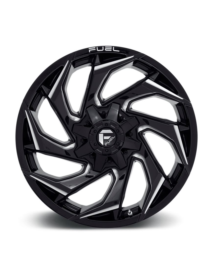 Felga aluminiowa D753 Reaction Gloss Black Milled Fuel - ujęcie 3 Felga aluminiowa D753 Reaction Gloss Black Milled Fuel - ujęcie 3