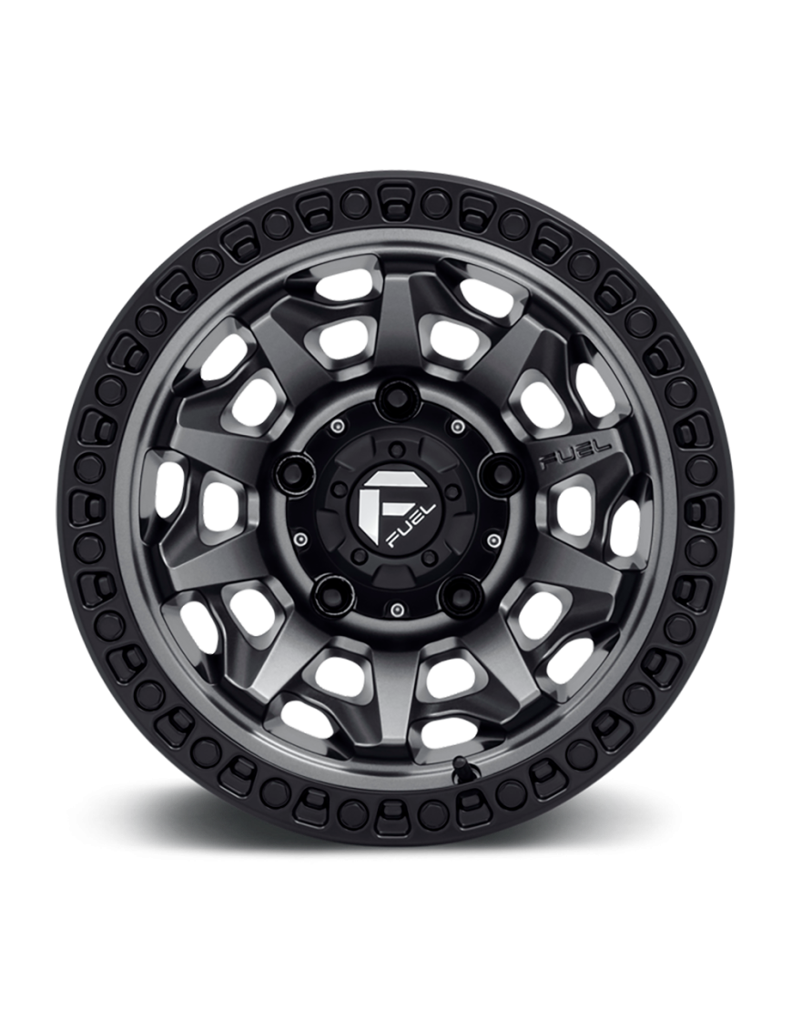 Felga aluminiowa D716 Covert Matte GUN Metal Black Bead Ring Fuel - ujęcie 3