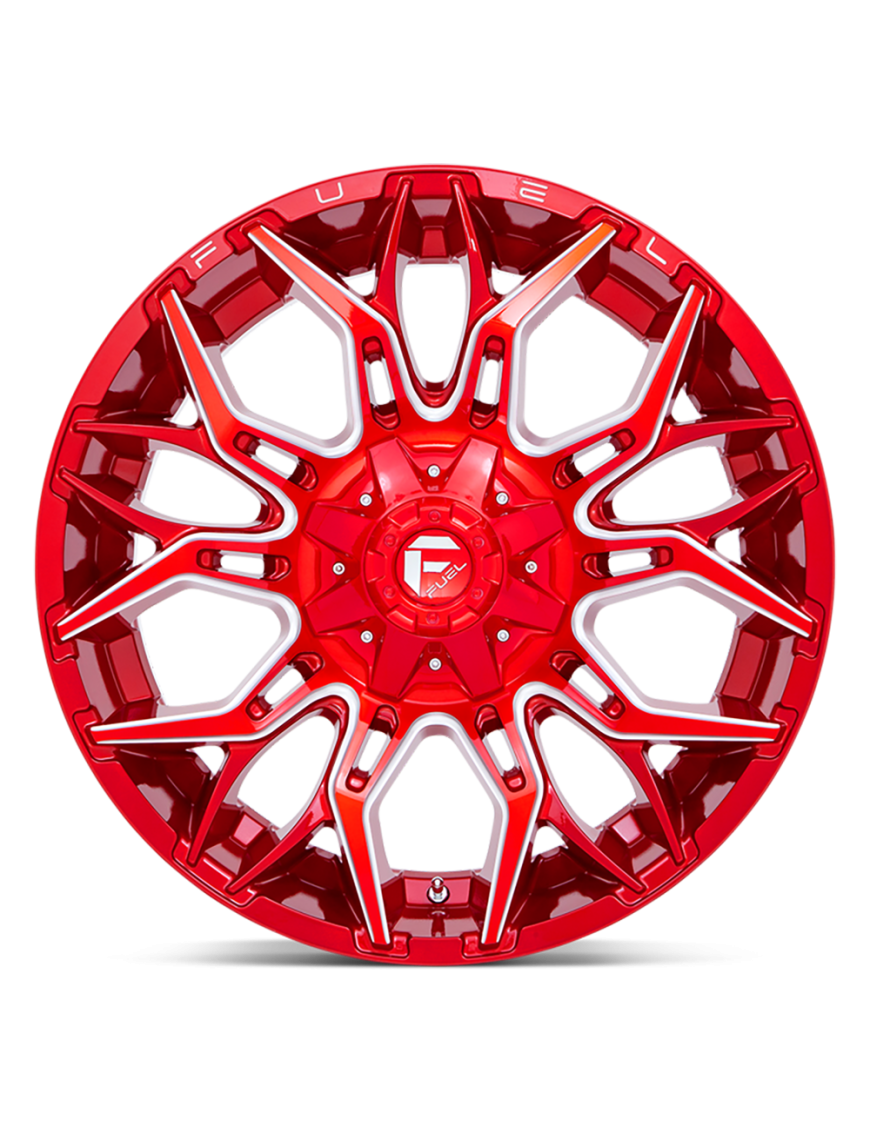 Felga aluminiowa D771 Twitch Candy RED Milled Fuel - ujęcie 3