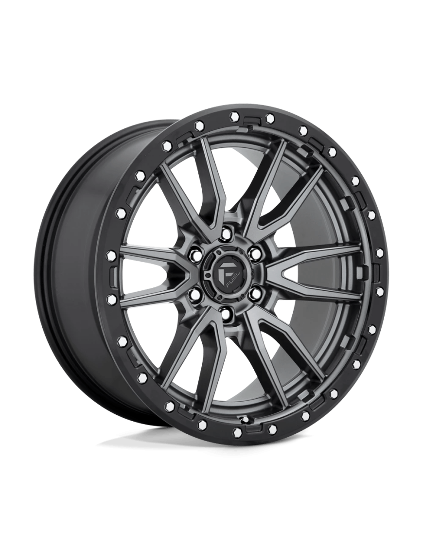 Felga aluminiowa D680 Rebel Matte GUN Metal Black Bead Ring Fuel