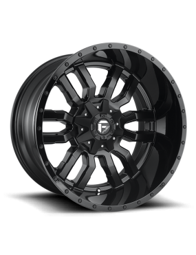 Felga aluminiowa D596 Sledge Matte Black Gloss Black LIP Fuel