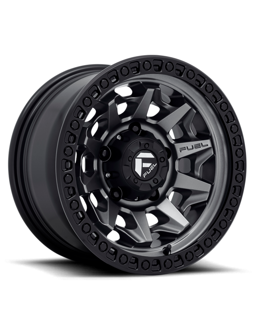 Felga aluminiowa D716 Covert Matte GUN Metal Black Bead Ring Fuel