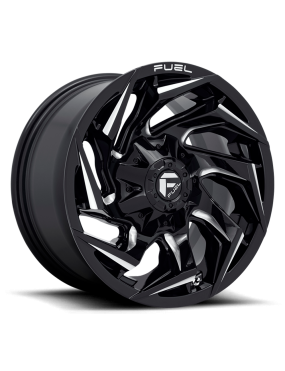 Felga aluminiowa D753 Reaction Gloss Black Milled Fuel