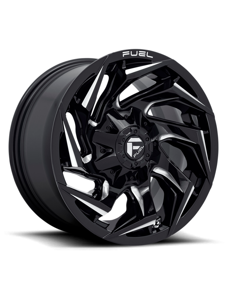 Felga aluminiowa D753 Reaction Gloss Black Milled Fuel
