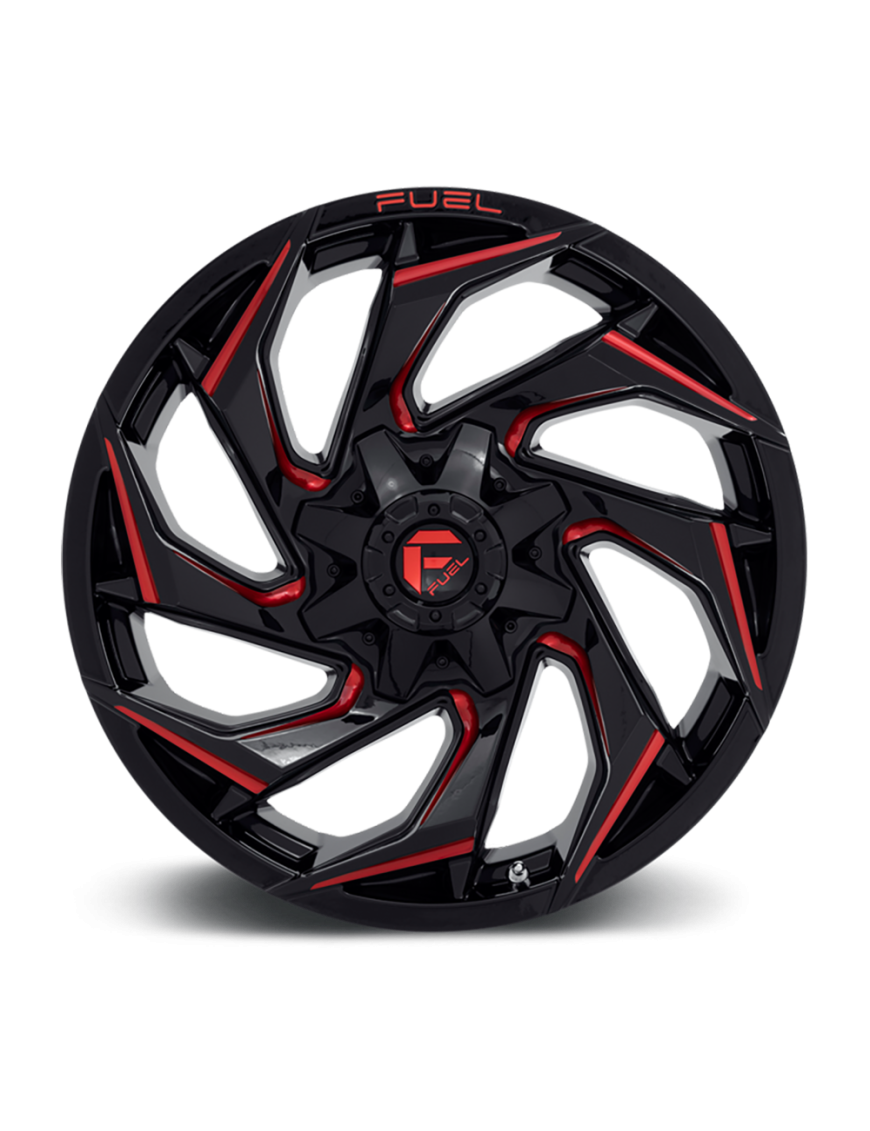 Felga aluminiowa D755 Reaction Gloss Black Milled W/ RED Tint Fuel - ujęcie 3