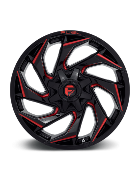 Felga aluminiowa D755 Reaction Gloss Black Milled W/ RED Tint Fuel - ujęcie 3