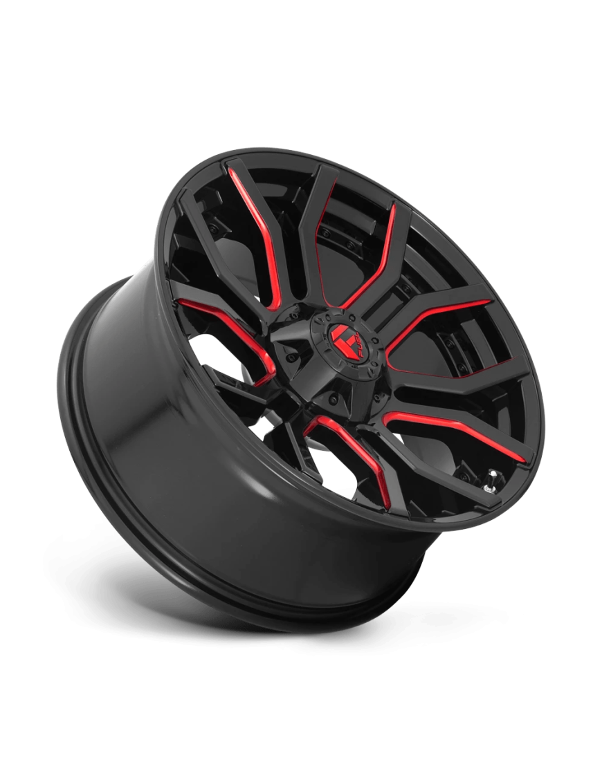 Felga aluminiowa D712 Rage Gloss Black RED Tinted Clear Fuel - ujęcie 2