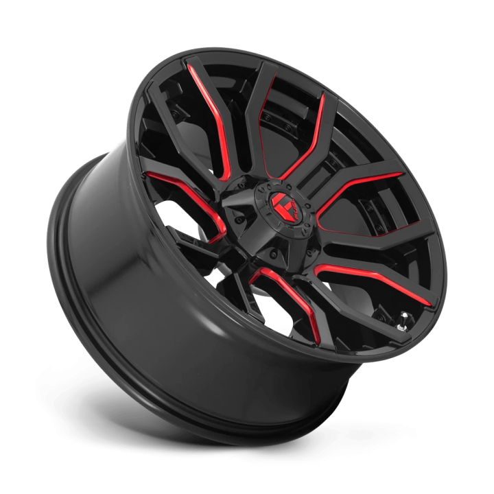 Felga aluminiowa D712 Rage Gloss Black RED Tinted Clear Fuel - ujęcie 2