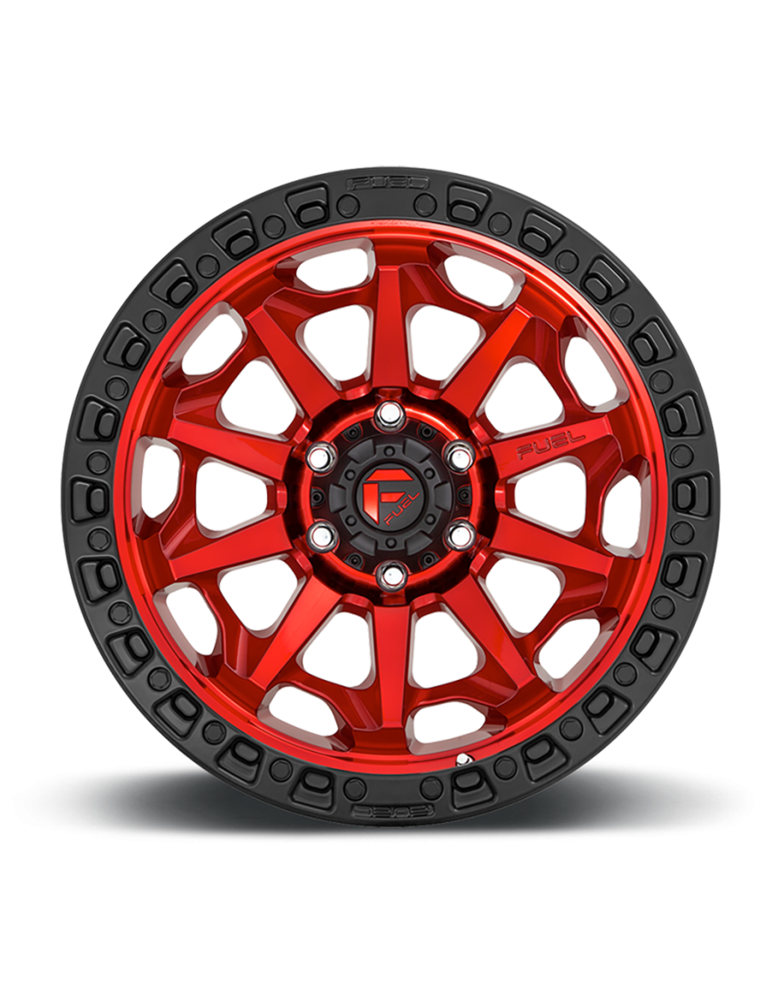 Felga aluminiowa D695 Covert Candy RED Black Bead Ring Fuel - ujęcie 3