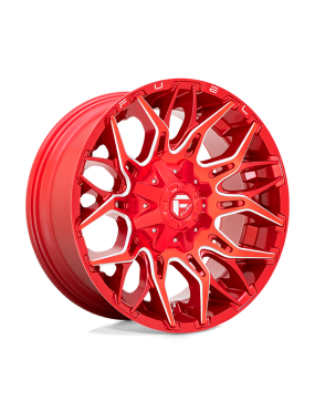 Felga aluminiowa D771 Twitch Candy RED Milled Fuel