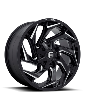 Felga aluminiowa D753 Reaction Gloss Black Milled Fuel