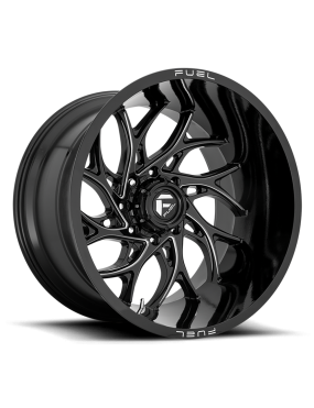 Felga aluminiowa D741 Runner Gloss Black Milled Fuel