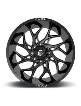 Felga aluminiowa D741 Runner Gloss Black Milled Fuel - ujęcie 3