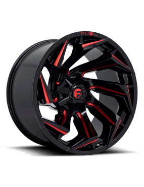 Felga aluminiowa D755 Reaction Gloss Black Milled W/ RED Tint Fuel