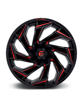 Felga aluminiowa D755 Reaction Gloss Black Milled W/ RED Tint Fuel - ujęcie 3