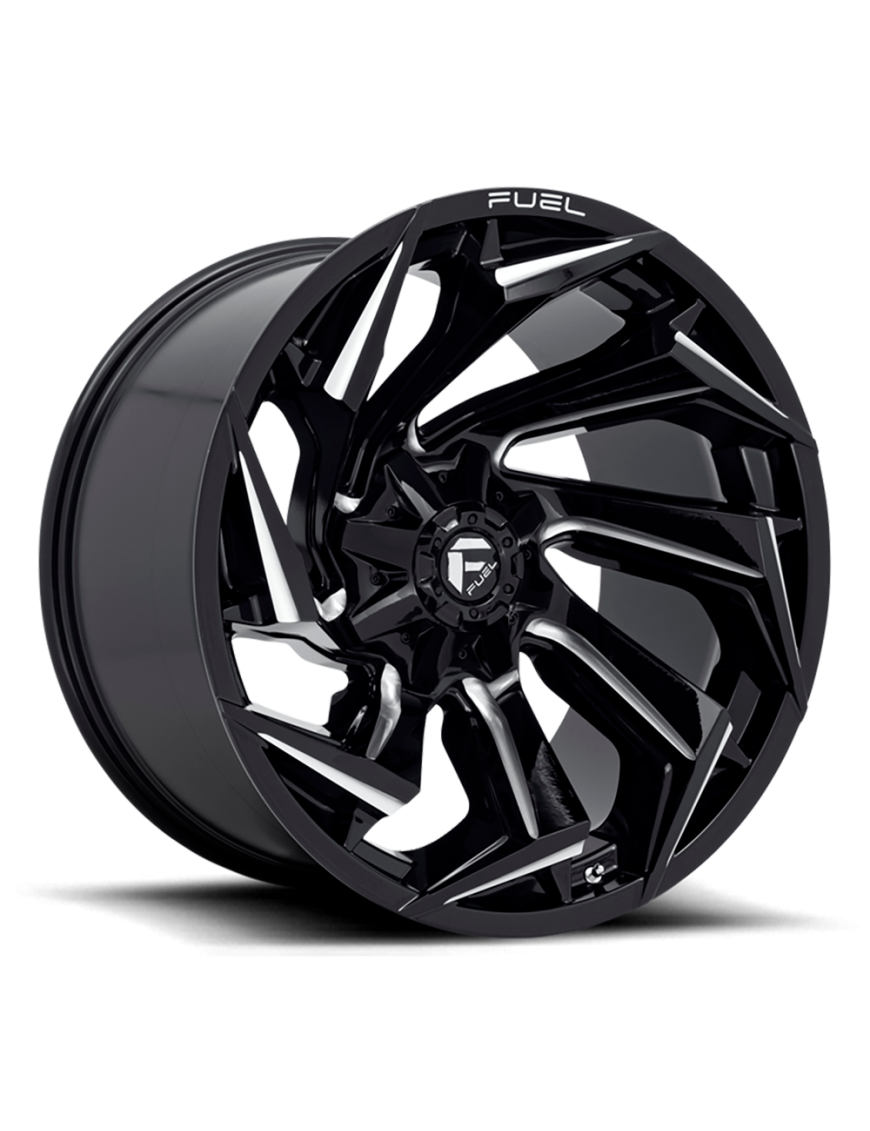 Felga aluminiowa D753 Reaction Gloss Black Milled Fuel