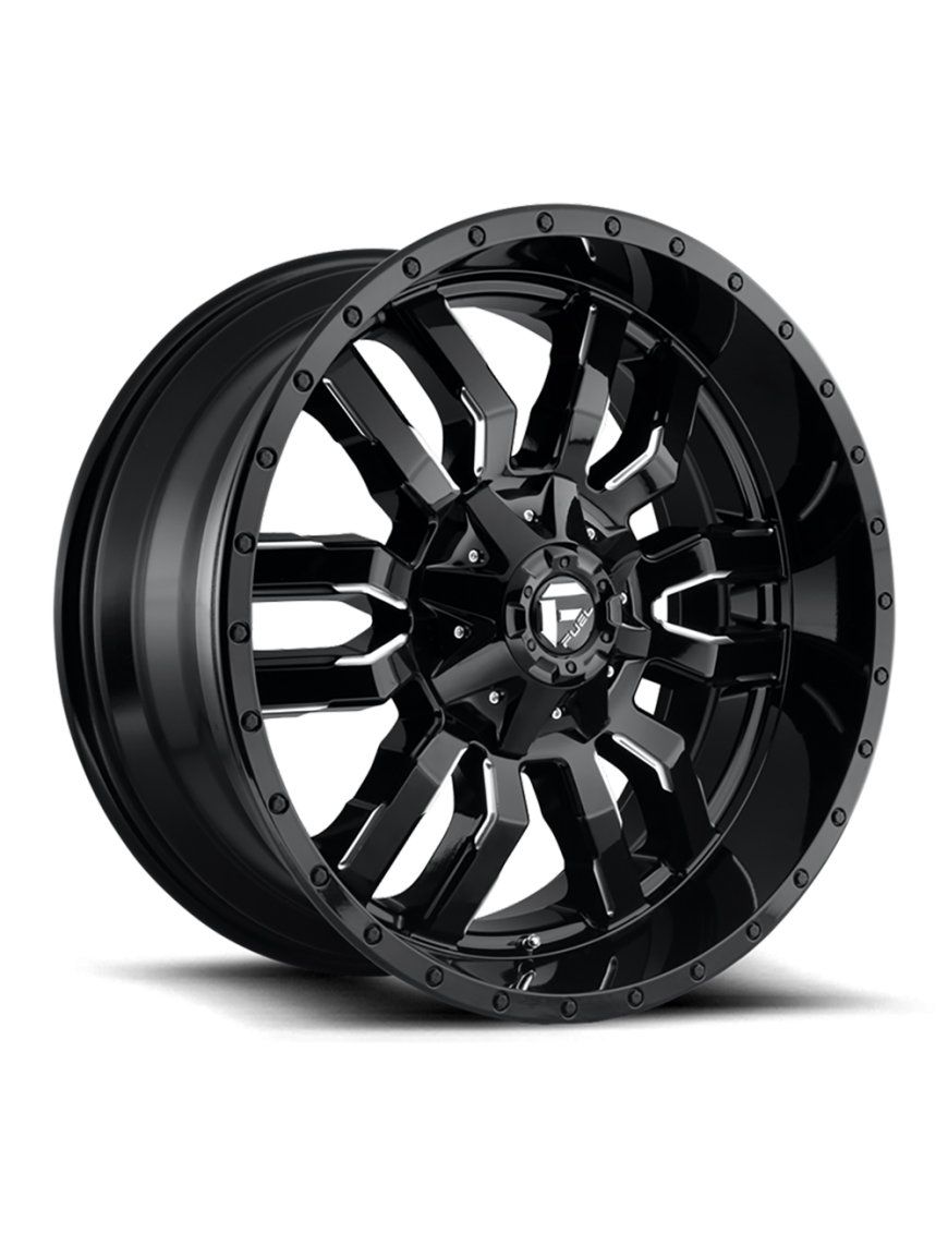 Felga aluminiowa D595 Sledge Gloss Black Milled Fuel