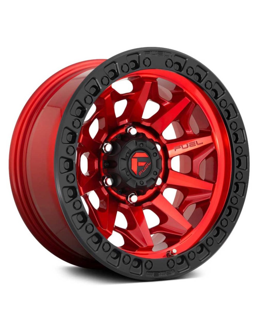 Felga aluminiowa D695 Covert Candy Red/Black Ring Fuel