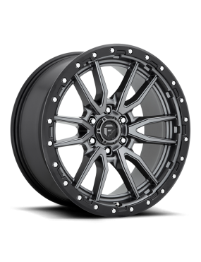 Felga aluminiowa D680 Rebel 6 Matte Gun Metal/Black Ring Fuel