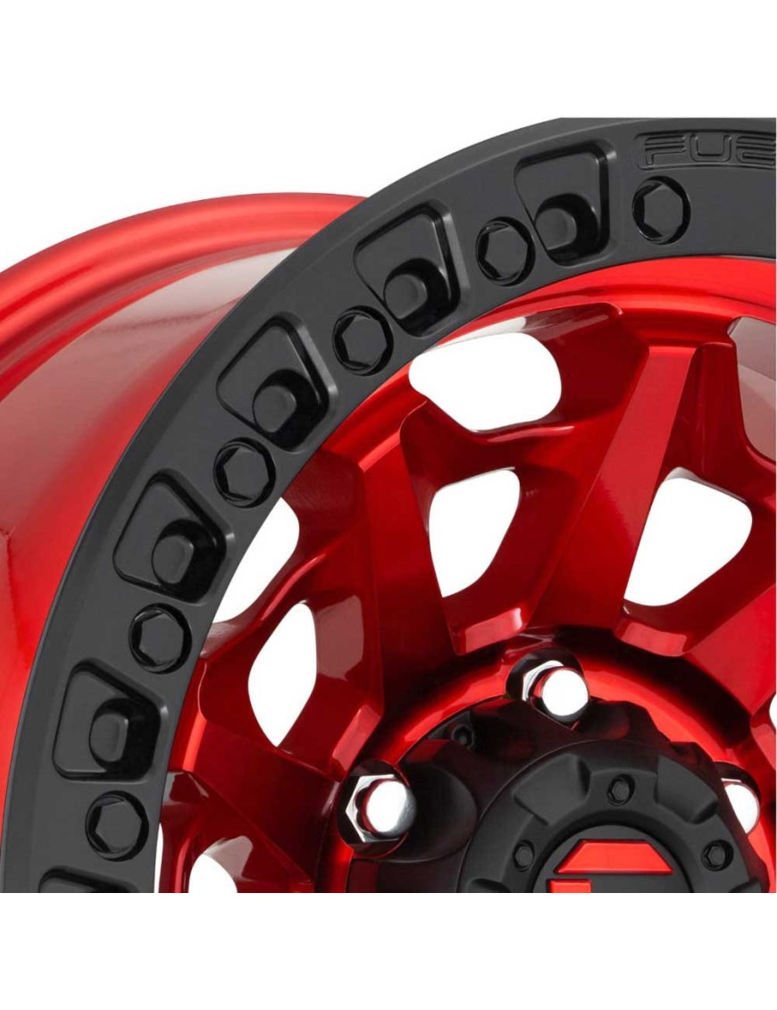 Felga aluminiowa D695 Covert Candy Red/Black Ring Fuel - ujęcie 4
